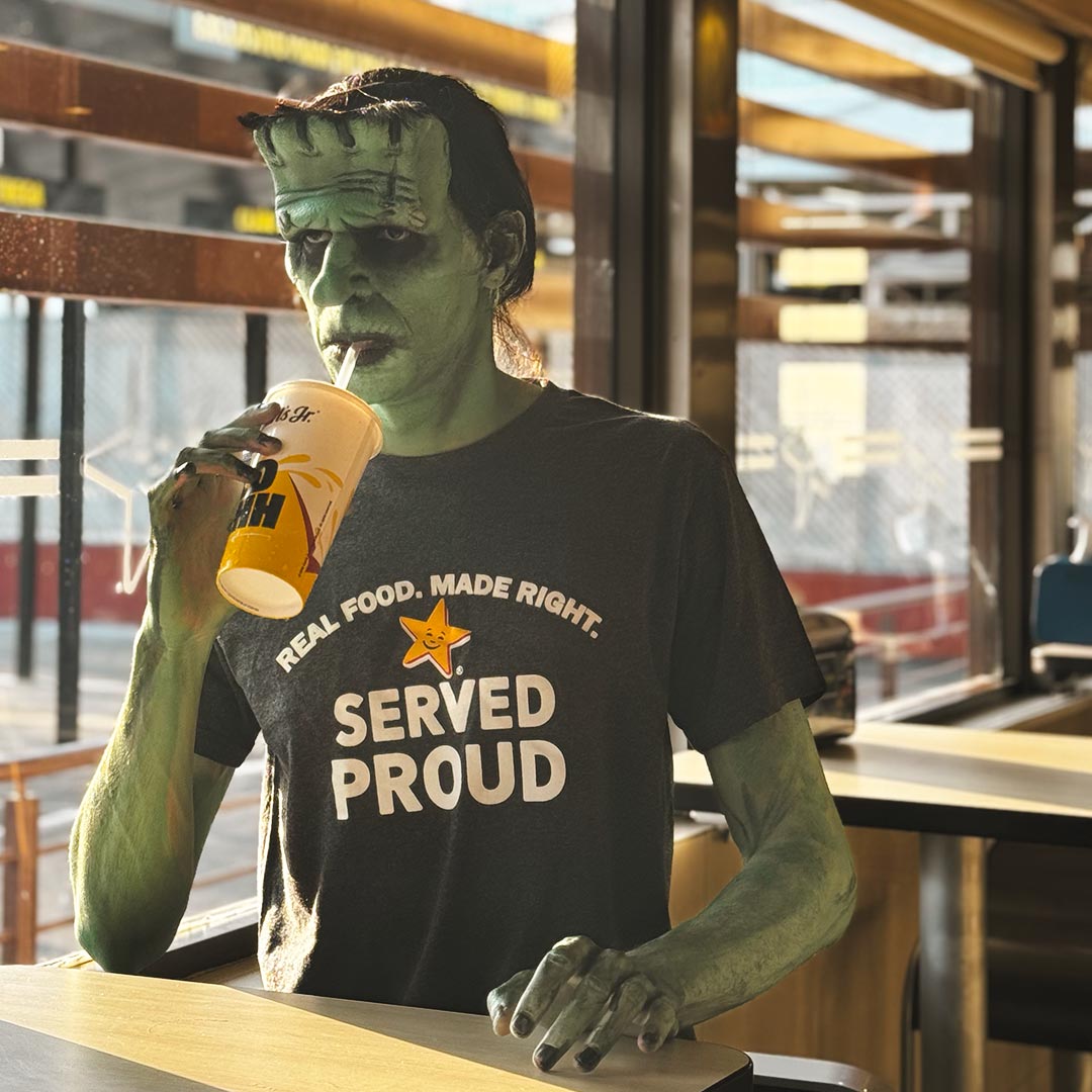 Two unexpected guests at Carl’s Jr. for Halloween